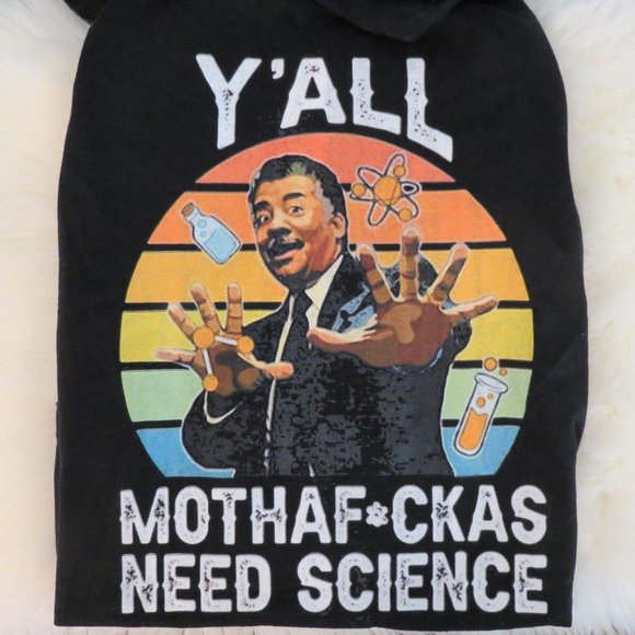 Bella Canvas Other - Neil Degrasse Tyson Science Black T-Shirt  L